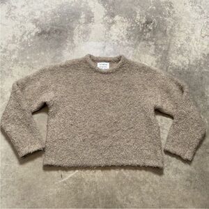 Le Bon Shoppe Envie Women's Tan Crew Neck Sweater